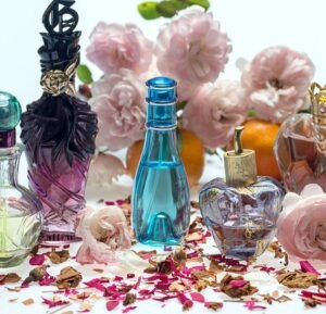 still life, roses, perfume