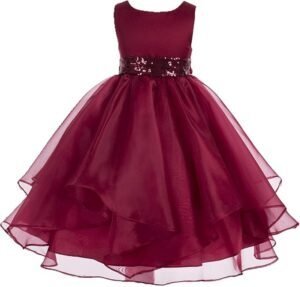 vestido niña asimetrico