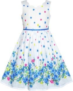 vestido niña girasol